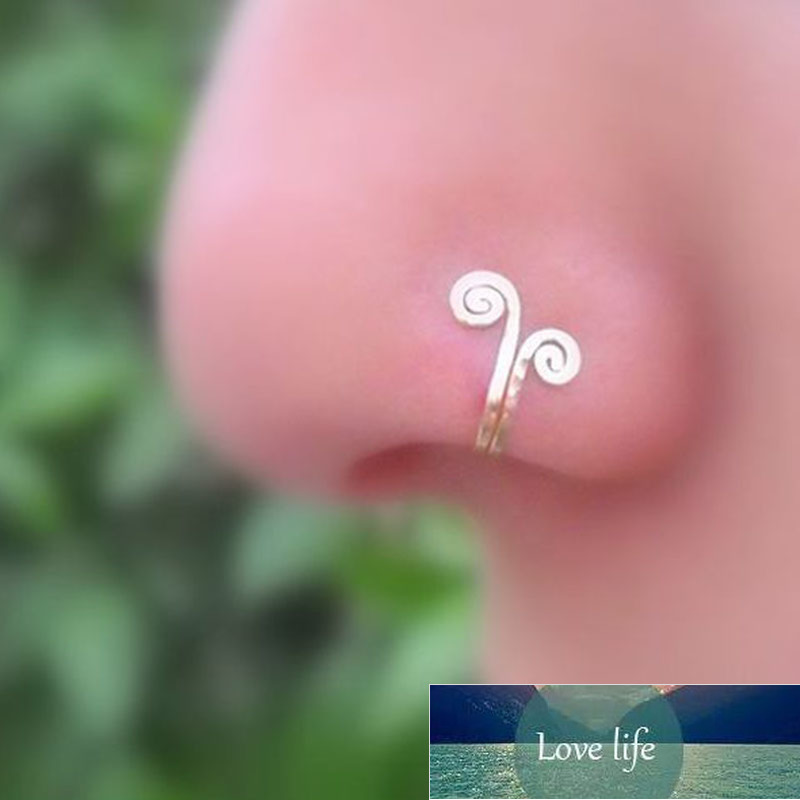 Double Spiral Gold Tone Fake Nose Ring BOHO Style Silver Color Trendy Clip On Ear Cuff Fashion Trend Body Jewelry Bijoux
Double Spiral Gold Tone Fake Nose Ring BOHO Style Silver Color Trendy Clip On Ear Cuff Fashion Trend Body Jewelry Bijoux