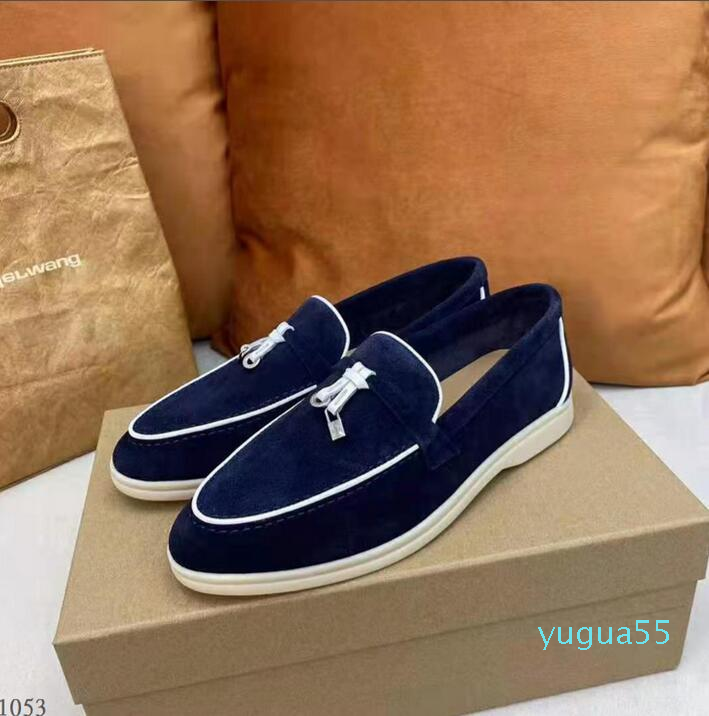Leather Suede Women Mens dress shoes Luxury lock designer Loro Walk party Flats Moccasin business shoe gift 0036 5Y6Q
Leather Suede Women Mens dress shoes Luxury lock designer Loro Walk party Flats Moccasin business shoe gift 0036 5Y6Q