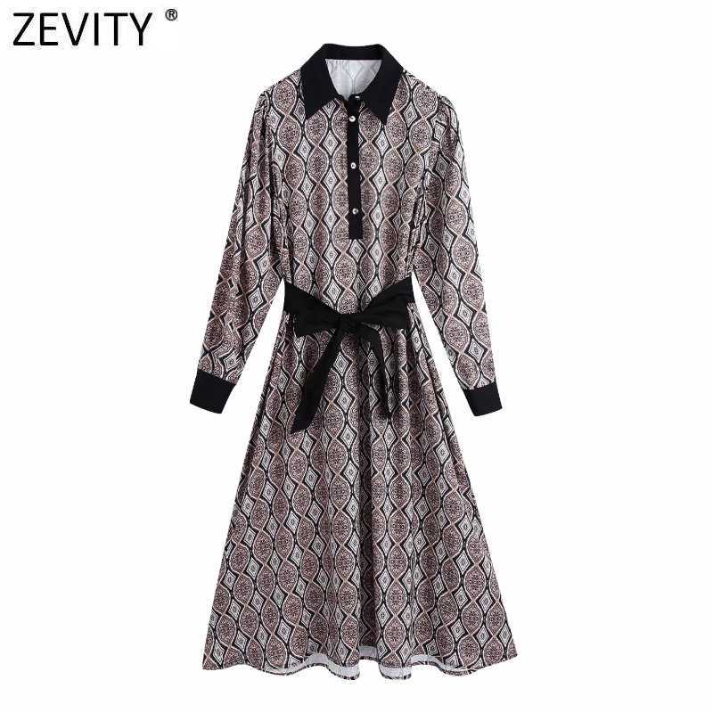 Zevity Women Vintage Geometric Totem Flower Print Sashes Shirt Dress Chic Ladies Retro Patchwork Casual Slim Vestidos DS4757 210603, Bb ds4757
Zevity Women Vintage Geometric Totem Flower Print Sashes Shirt Dress Chic Ladies Retro Patchwork Casual Slim Vestidos DS4757 210603, Bb ds4757