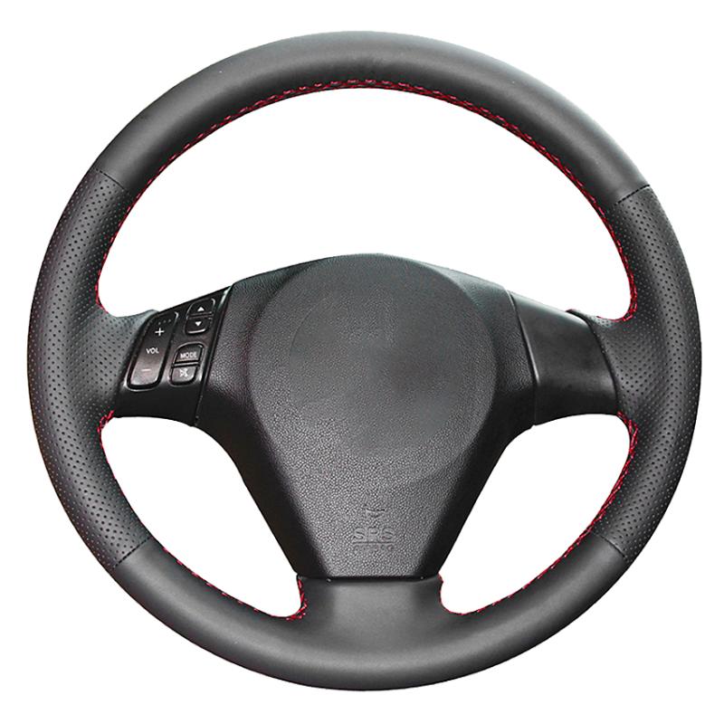 Steering Wheel Covers Black Genuine Leather Hand-stitched Car Cover For 3 Axela 2004-2009 5 6 Atenza MPV
Steering Wheel Covers Black Genuine Leather Hand-stitched Car Cover For 3 Axela 2004-2009 5 6 Atenza MPV