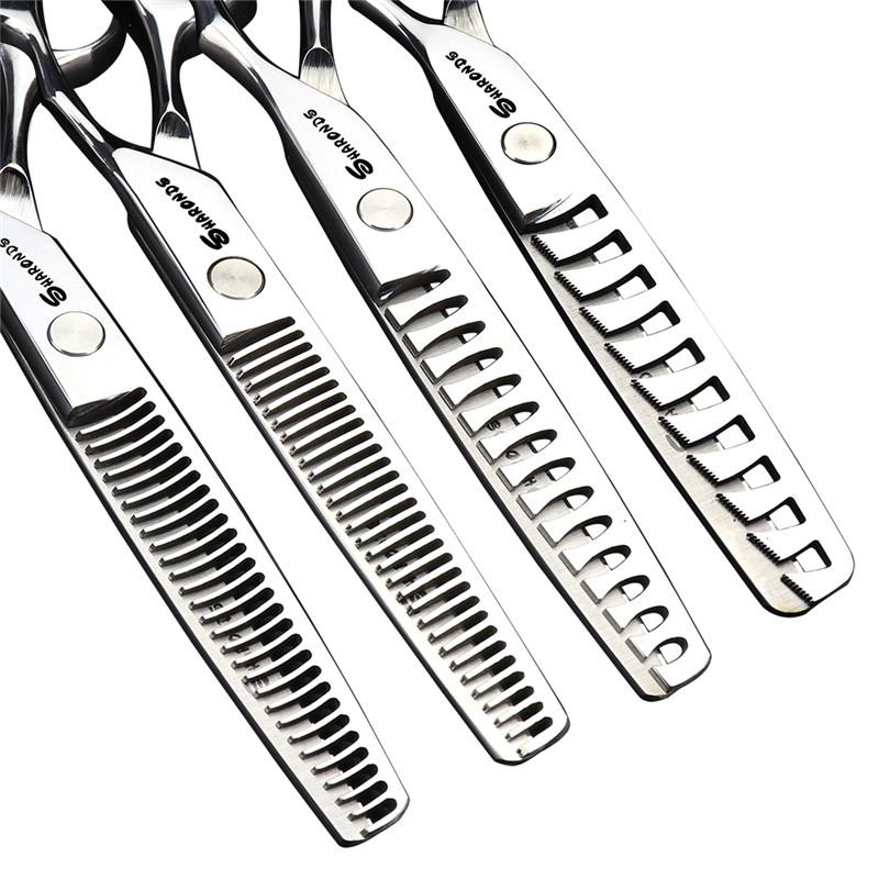Hair Scissors 6 Inch Professional Hairdresser Barber Haircut Thinning Set Cut And Thin Anti-slip Wear-resistant
