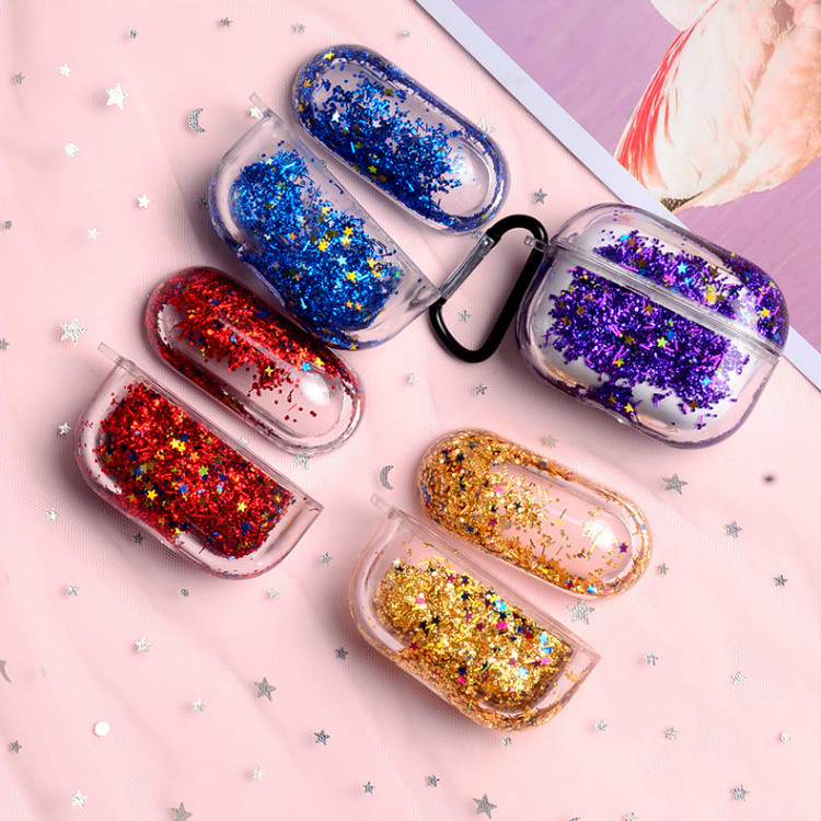 Trendy Girly Cute Luxury Bling New Custom Liquid Glitter Shockproof Earphone Phone Case For AirPods 1 2 Pro, Blue
Trendy Girly Cute Luxury Bling New Custom Liquid Glitter Shockproof Earphone Phone Case For AirPods 1 2 Pro, Blue