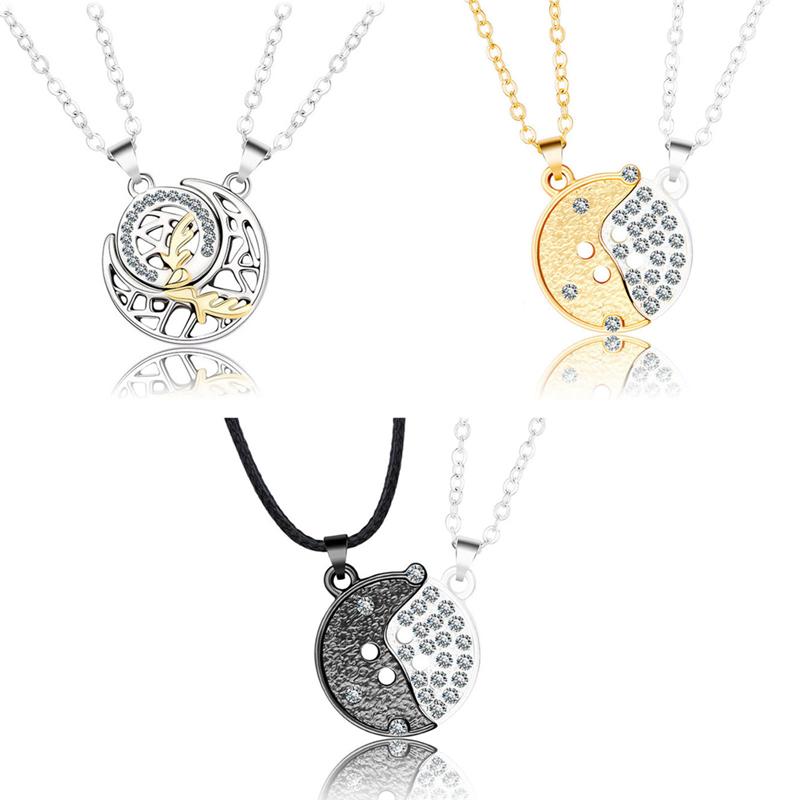 Chokers 2pcs/Set Magnet Attract Each Other Couple Necklace Jewelry Choker Sun Moon Necklaces For Lovers Men Women Girls Boy Lady Gift 
Chokers 2pcs/Set Magnet Attract Each Other Couple Necklace Jewelry Choker Sun Moon Necklaces For Lovers Men Women Girls Boy Lady Gift