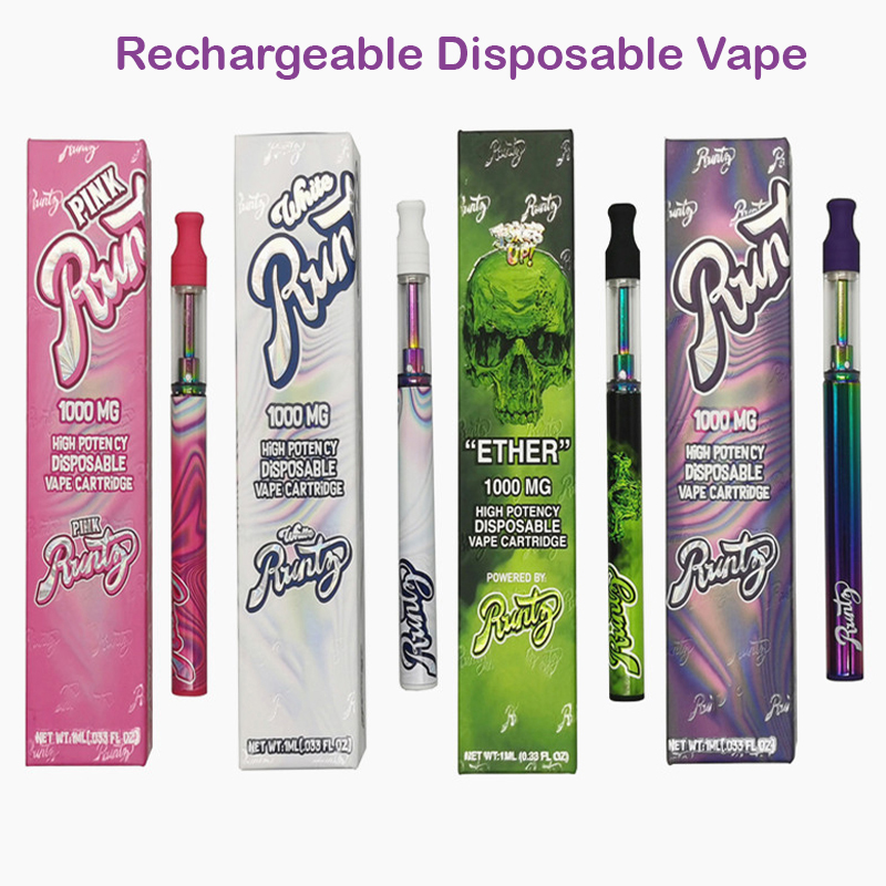 RUNTZ 1ml Rechargeable Disposable Vape Pens Empty Thick Oil Glass Tanks Carts 240mAh Battery Copper Tip Vaporizer Ecigs Pen with Magnetic Pa
RUNTZ 1ml Rechargeable Disposable Vape Pens Empty Thick Oil Glass Tanks Carts 240mAh Battery Copper Tip Vaporizer Ecigs Pen with Magnetic Pa