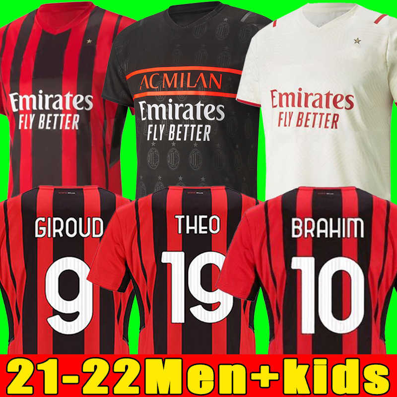 Thailand 21 22 AC Soccer jerseys milan Top IBRAHIMOVIC GIROUD 2021 2022 TONALI Mandzukic KJÆR Kessie theo brahim Men kid sets football Kit, 21/22 home men+patch2
Thailand 21 22 AC Soccer jerseys milan Top IBRAHIMOVIC GIROUD 2021 2022 TONALI Mandzukic KJÆR Kessie theo brahim Men kid sets football Kit, 21/22 home men+patch2