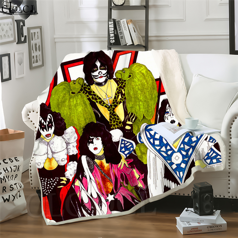 CLOOCL New Pop Metal Kiss Band 3D Print Hip-hop Style Conditioning Blanket Sofa Teens Bedding Throw Blankets Plush Quilt
CLOOCL New Pop Metal Kiss Band 3D Print Hip-hop Style Conditioning Blanket Sofa Teens Bedding Throw Blankets Plush Quilt