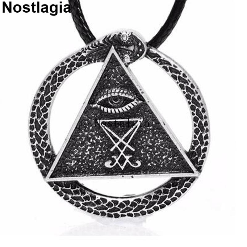 Nostalgia Sigil of Lucifer Geometric Necklace All Seeing Eye Pendant Pagan Wicca Amulet Church of Satan Jewerly Woman
Nostalgia Sigil of Lucifer Geometric Necklace All Seeing Eye Pendant Pagan Wicca Amulet Church of Satan Jewerly Woman