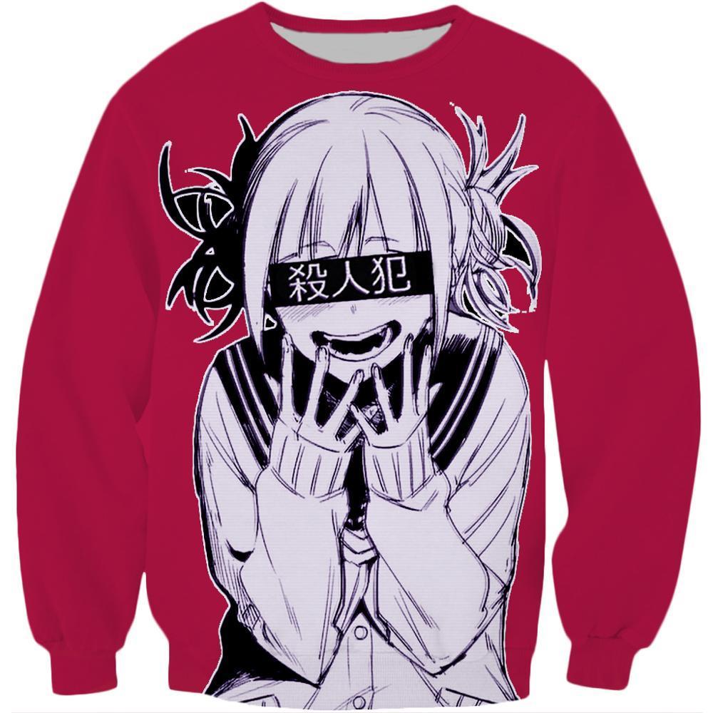 Anime Girl Toga Himiko My Hero Academia 3D Printed Sweatshirt Men Women Casual Harajuku Couple Pullovers Drop shipping 201020