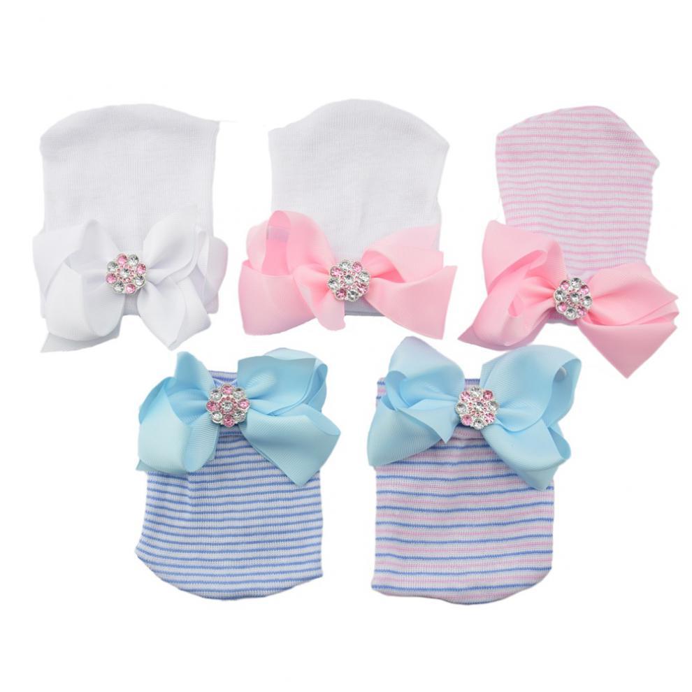 Baby Shining diamond ribbon Big bows hats Newborn stripe knitting hat Infant cotton soft Beanie fit 0-3M pink blue white A7935, Blue stripe
Baby Shining diamond ribbon Big bows hats Newborn stripe knitting hat Infant cotton soft Beanie fit 0-3M pink blue white A7935, Blue stripe