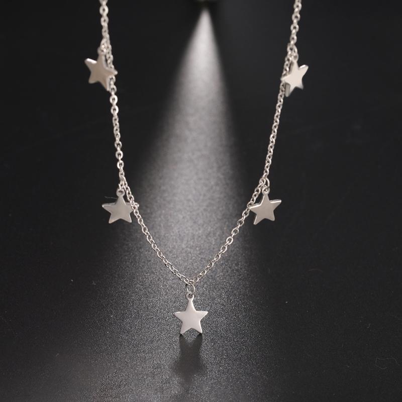 Pendant Necklaces Lucktune Simple Star Women's Necklace Fashion Choker Stainless Steel Jewelry Gift Ladies Pentagon
Pendant Necklaces Lucktune Simple Star Women's Necklace Fashion Choker Stainless Steel Jewelry Gift Ladies Pentagon