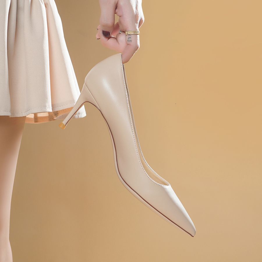dress shoes real leather 10cm women's high heels fashion office classics pumps pointed toe luxury party woman wedding ugr4, Black
dress shoes real leather 10cm women's high heels fashion office classics pumps pointed toe luxury party woman wedding ugr4, Black