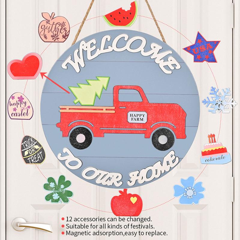 Decorative Flowers & Wreaths Diy Wooden Truck Sign Christmas Decoration For Home Garden Bedroom Outdoor Indoor Wall Decoração Para Casa
Decorative Flowers & Wreaths Diy Wooden Truck Sign Christmas Decoration For Home Garden Bedroom Outdoor Indoor Wall Decoração Para Casa