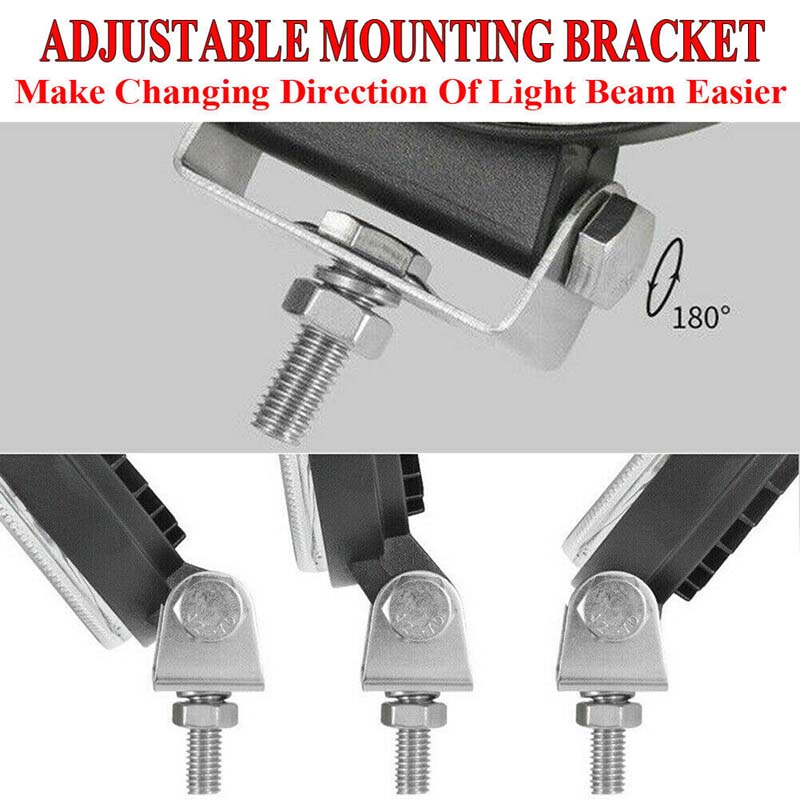 Truck LED Lamp Work Headlights Off Road 12V 24V Spot Lights Bars 4inch 4000lm for Off-Road Vehicle SUV Boat ATV Jeep Tractor Fog Lamp Vehicle Bulbs