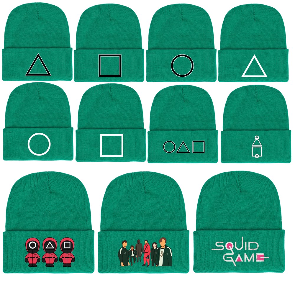 olive green hat Squid Game surrounding autumn and winter warm woolen dome curled knitted hats
olive green hat Squid Game surrounding autumn and winter warm woolen dome curled knitted hats
