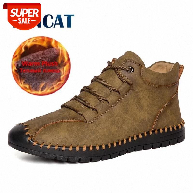 Brand Men's Snow Boots Warm Plush Men's Boots Breathable Lightweight Ankle Handmade Leather Motorcycle Winter #304I
Brand Men's Snow Boots Warm Plush Men's Boots Breathable Lightweight Ankle Handmade Leather Motorcycle Winter #304I