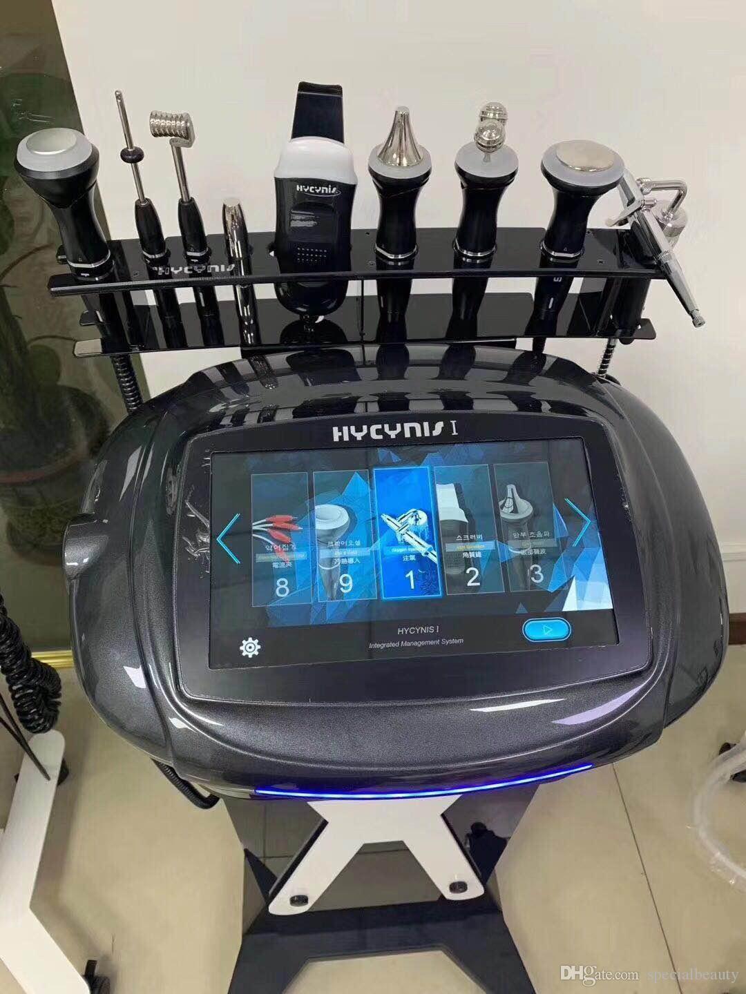 2021Multifunction facial care acne management machine skin tightening oxygen jet Scrubber spa salon