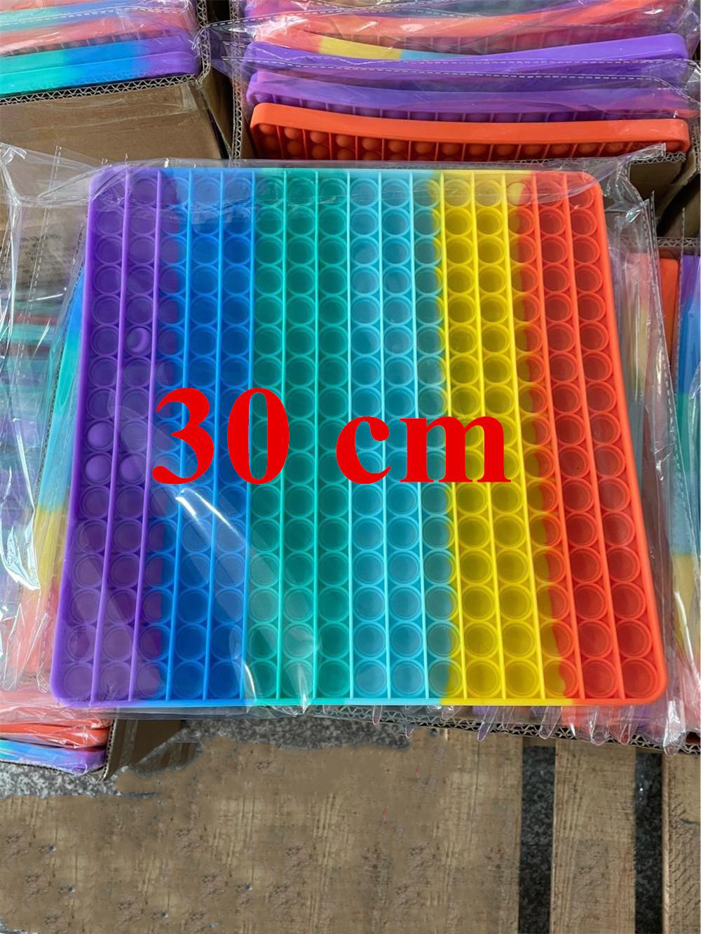 30CM high quality DHL super thrust bubble fingertip compression toy autism needs soft decompression rainbow adult children anti-stress party gift
30CM high quality DHL super thrust bubble fingertip compression toy autism needs soft decompression rainbow adult children anti-stress party gift