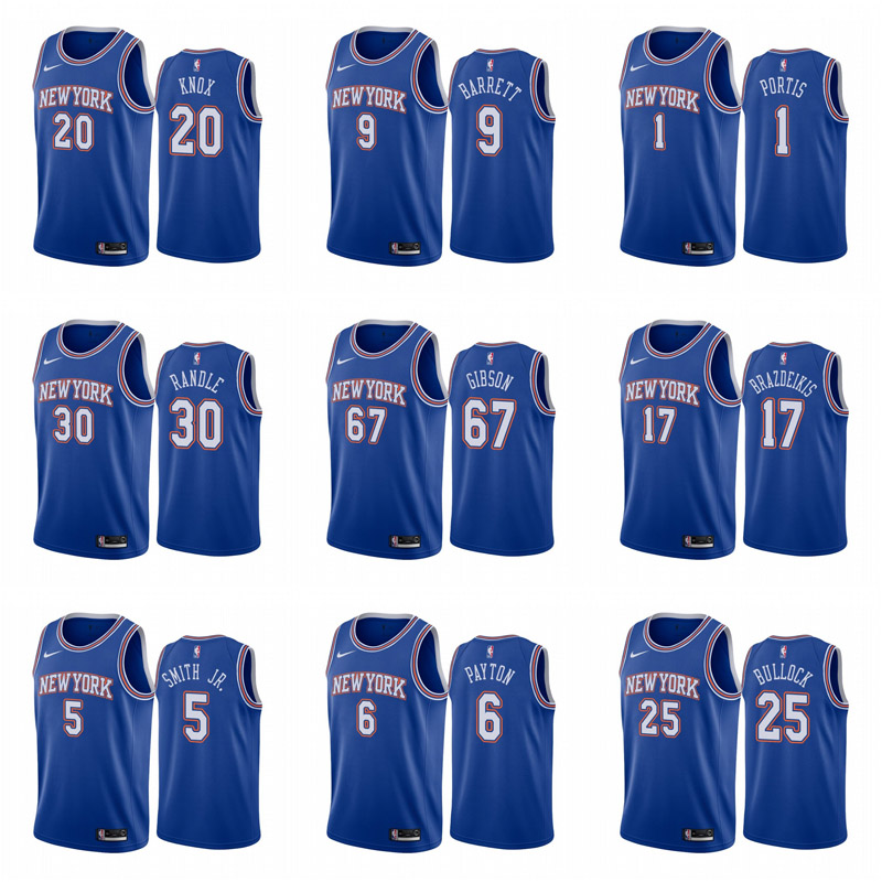 custom 2021 20 knox 9 barrett 1 portis 30 randle 67 gibson 17 brazdeikis 6 payton basketball jersey men women youth jerseys, Black;red
custom 2021 20 knox 9 barrett 1 portis 30 randle 67 gibson 17 brazdeikis 6 payton basketball jersey men women youth jerseys, Black;red