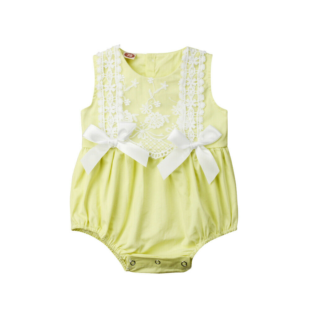 Clothing Lace Ruffles Rompers Infant Jumpsuit Cute Bow Sunsuit Summer Baby Girls Costume, Mint green
Clothing Lace Ruffles Rompers Infant Jumpsuit Cute Bow Sunsuit Summer Baby Girls Costume, Mint green