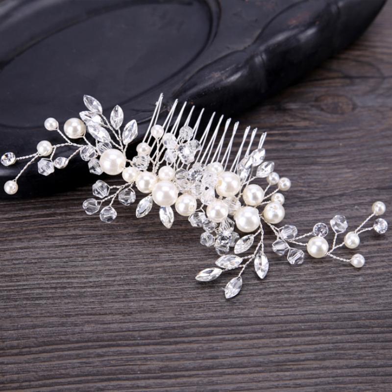 Hair Clips & Barrettes Bride Comb Headwear Crytal Pearl Headband Wedding Bridal Accessories Ornaments, Golden;silver
Hair Clips & Barrettes Bride Comb Headwear Crytal Pearl Headband Wedding Bridal Accessories Ornaments, Golden;silver