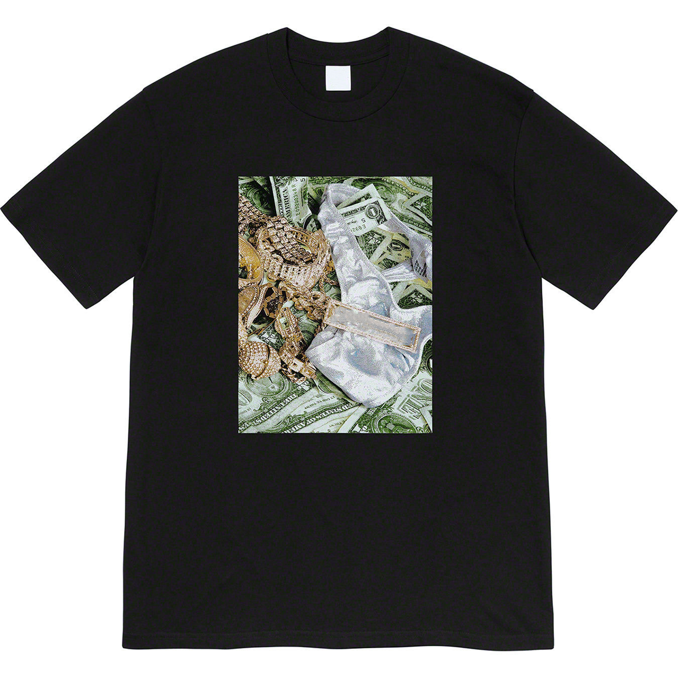 Designer SUP 20SS Bling Tee Open Season US Gold Diamond Money Pattern Short Sleeve T-shirt in, White
Designer SUP 20SS Bling Tee Open Season US Gold Diamond Money Pattern Short Sleeve T-shirt in, White
