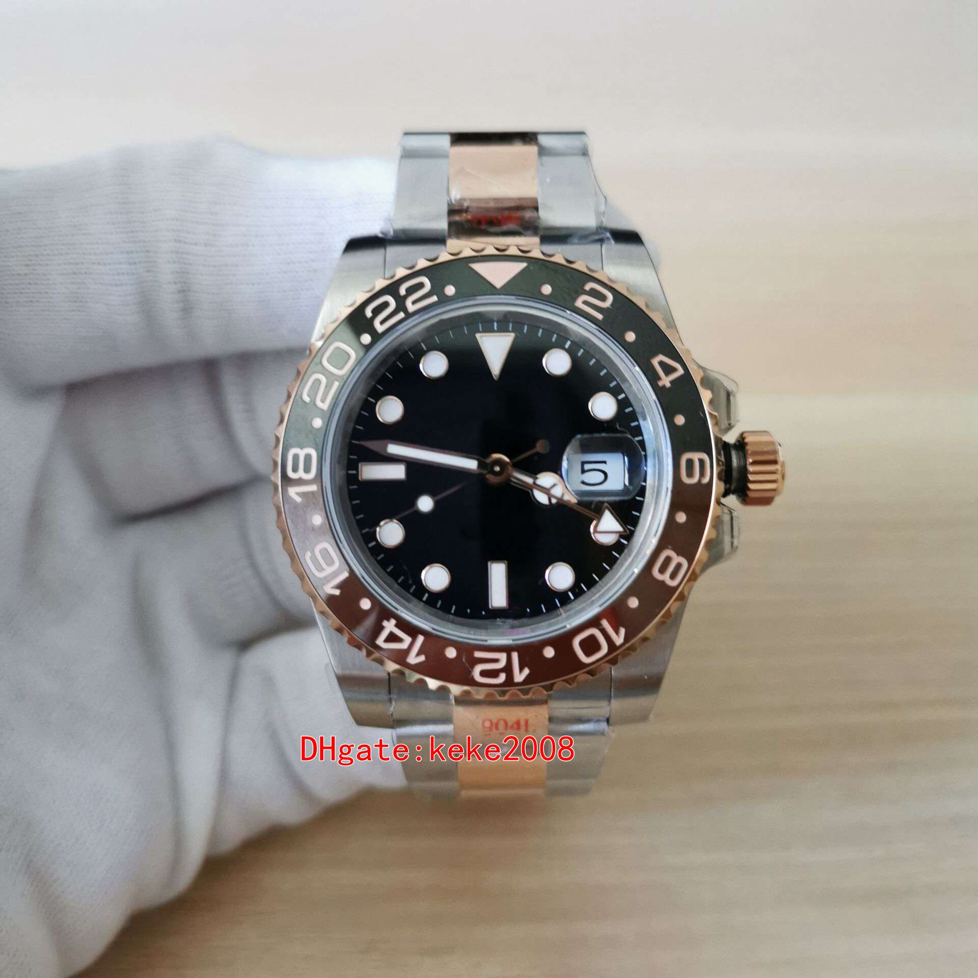 GM Perfect Watches 40mm 126711 126711CHNR Rose Gold root beer Cerachrom Bezel Stainless 904L cal.3285 Movement Mechanical Automatic Mens Watch Men Wristwatches, Box
GM Perfect Watches 40mm 126711 126711CHNR Rose Gold root beer Cerachrom Bezel Stainless 904L cal.3285 Movement Mechanical Automatic Mens Watch Men Wristwatches, Box