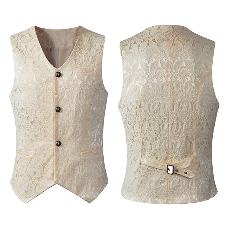 Men' Vests Gothic Vintage Men Vest Medieval Costume Retro Short Waistcoat Halloween Clothing, White
Men' Vests Gothic Vintage Men Vest Medieval Costume Retro Short Waistcoat Halloween Clothing, White