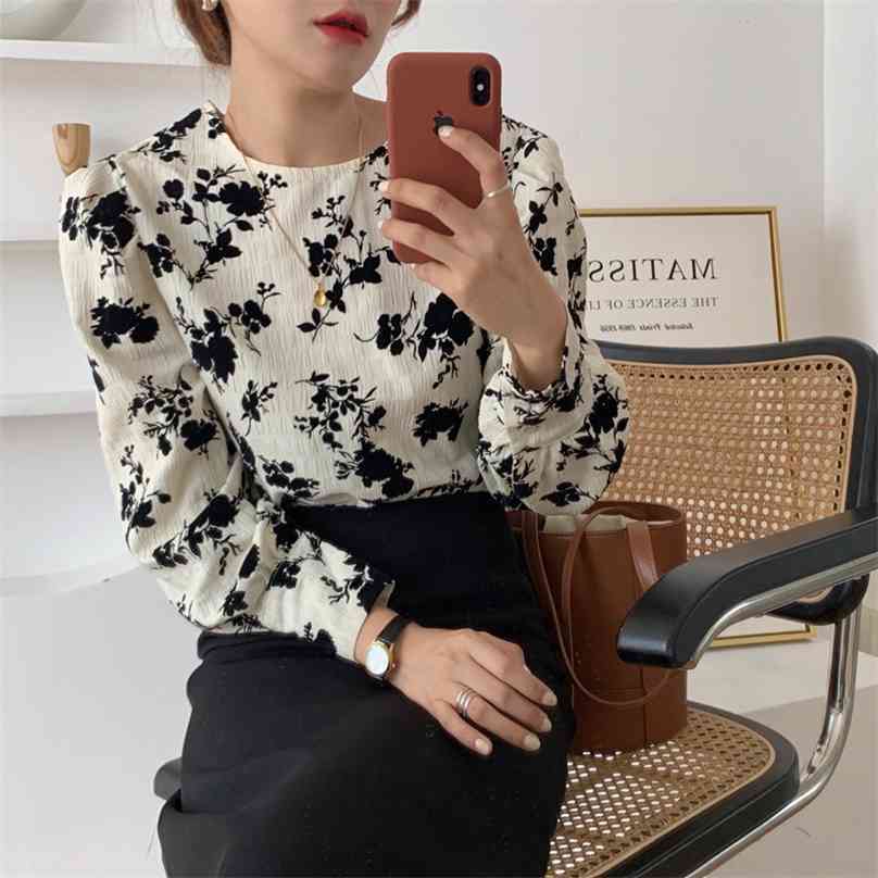 Chic Elegance Office Lady Women All Match Shirts O-Neck Stylish High Street Floral Printing Female Blouses 210525, Photo color
Chic Elegance Office Lady Women All Match Shirts O-Neck Stylish High Street Floral Printing Female Blouses 210525, Photo color