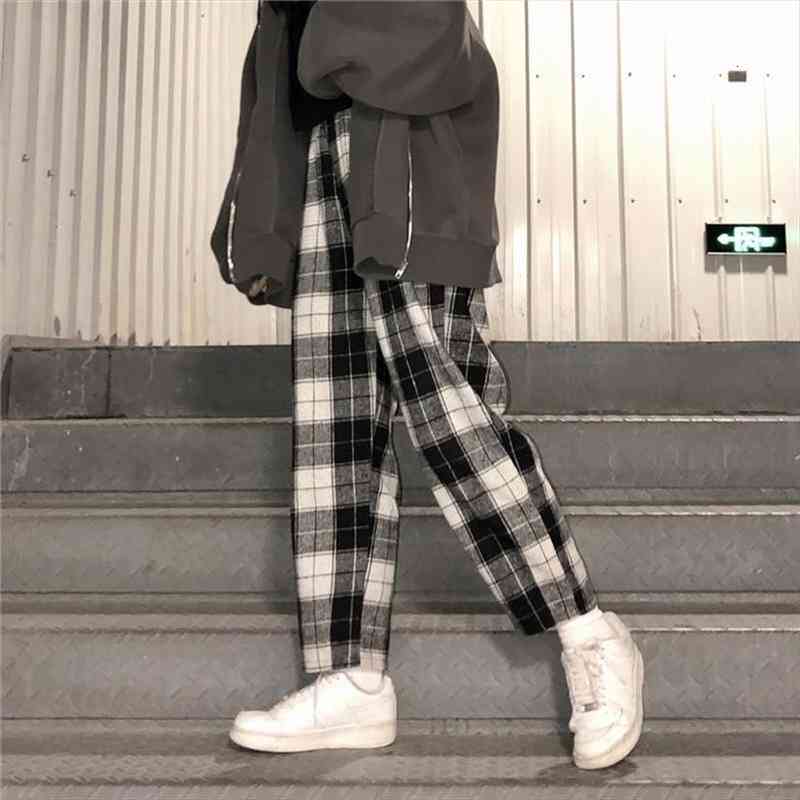 dropshipping harajuku plaid pants for women trousers streetwear woman harem pants autumn ladies causal plus size, Black;white
dropshipping harajuku plaid pants for women trousers streetwear woman harem pants autumn ladies causal plus size, Black;white