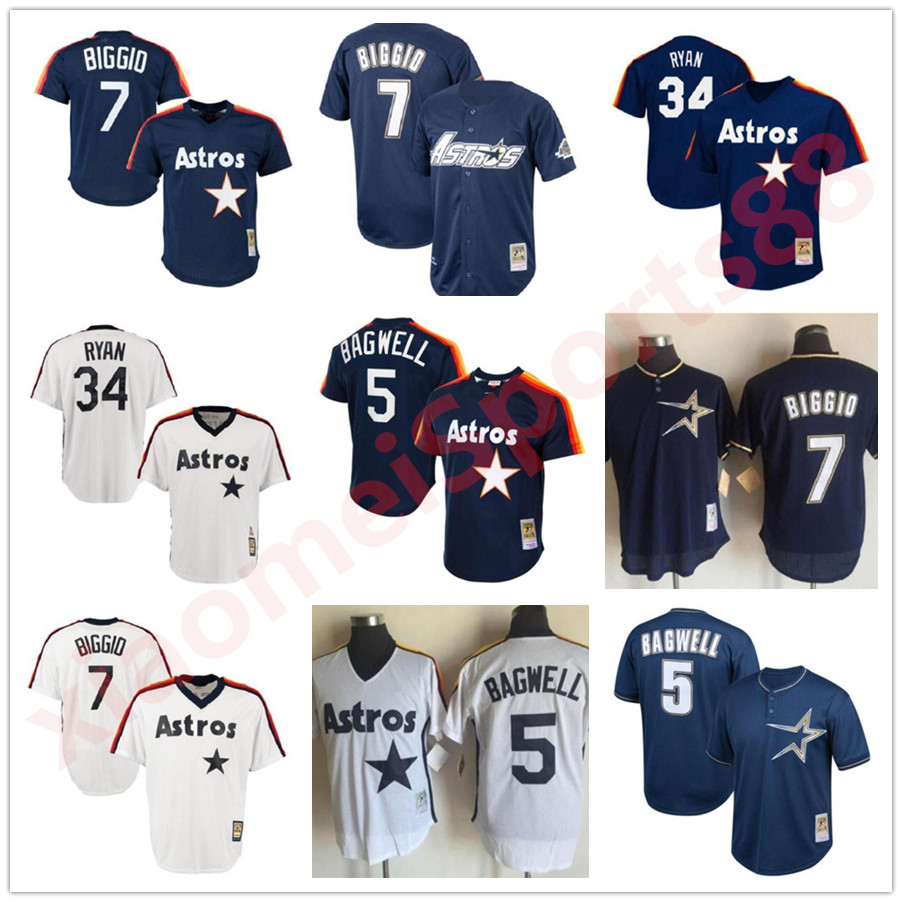 Retro Mens Women kids youth Astros jersey Stitched Throwback 7 Craig Biggio Houston Knit Astro 34 Nolan Ryan 5 Jeff Bagwell Vintage Baseball Jerseys, As shown in illustration
Retro Mens Women kids youth Astros jersey Stitched Throwback 7 Craig Biggio Houston Knit Astro 34 Nolan Ryan 5 Jeff Bagwell Vintage Baseball Jerseys, As shown in illustration