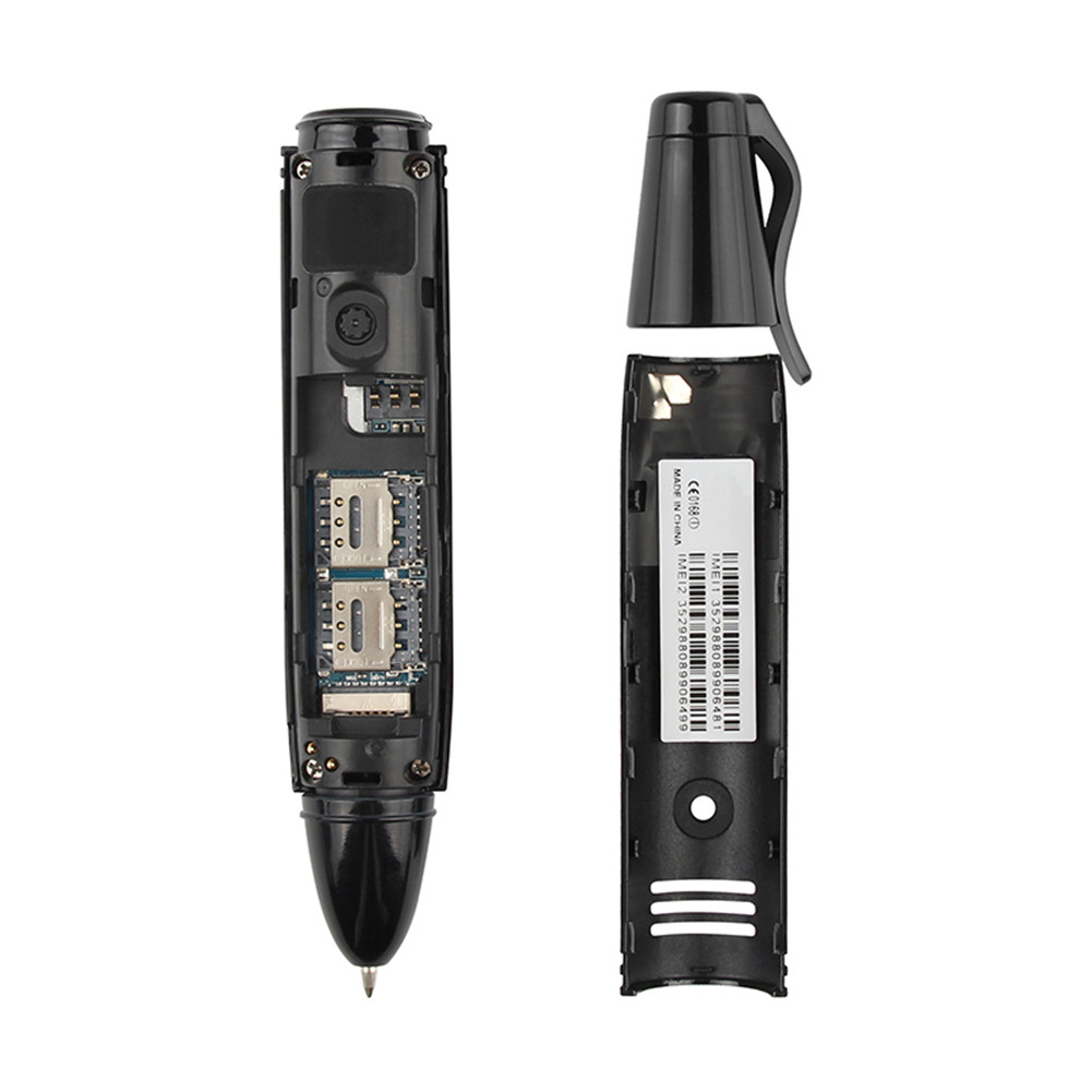 Smart Devices Mini Pen Mobile Phone 096quot Screen Pens Shaped 2G CellPhone Dual SIM Card GSM Mobiles Telephone Bluetooth Flash