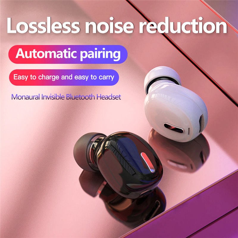 Mini Invisible True Wireless Earphone Noise Cancelling Bluetooth head phones Handsfree Stereo Headset TWS Earbud With Microphone
Mini Invisible True Wireless Earphone Noise Cancelling Bluetooth head phones Handsfree Stereo Headset TWS Earbud With Microphone