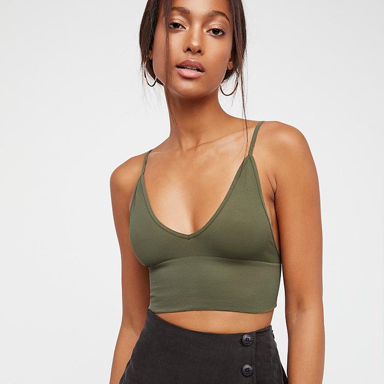 Sexy Bra With Padded V-neck Wireless Seamless Thin Cup Backless Bras Women Invisible Bralette Comfortable Lingerie Strap Vest, Black
Sexy Bra With Padded V-neck Wireless Seamless Thin Cup Backless Bras Women Invisible Bralette Comfortable Lingerie Strap Vest, Black