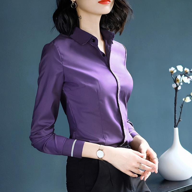 Women' Blouses & Shirts Women 2021 Spring Autumn Fashion Elegant Female Long Sleeve Vintage Ladies Tops Workwear Blusas Z257, Gray solid
Women' Blouses & Shirts Women 2021 Spring Autumn Fashion Elegant Female Long Sleeve Vintage Ladies Tops Workwear Blusas Z257, Gray solid