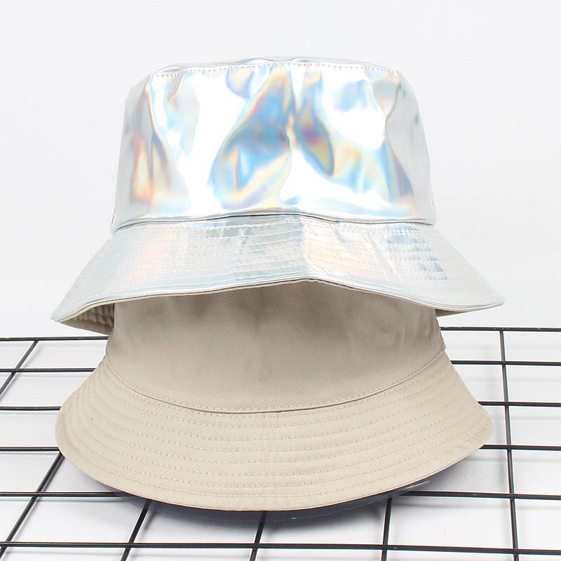 

Cloches 2021 Cotton Solid Two Sides Bucket Hat Fisherman Outdoor Travel Foldable Sun Cap Hats For Men And Women 530, White