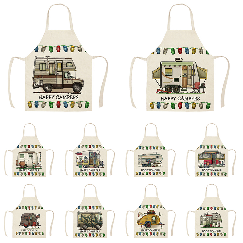 1Pcs Kitchen Apron Sketch Campers Car Printed Sleeveless Cotton Linen Aprons for Men Women Home Cleaning Tools
1Pcs Kitchen Apron Sketch Campers Car Printed Sleeveless Cotton Linen Aprons for Men Women Home Cleaning Tools