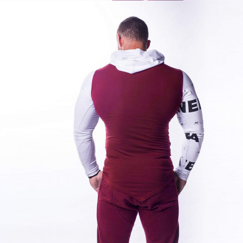 Men Fitness Hoodie Bodybuilding Workout Slim Fit Pullover Sweatshirt Gym Clothes Tops 201020