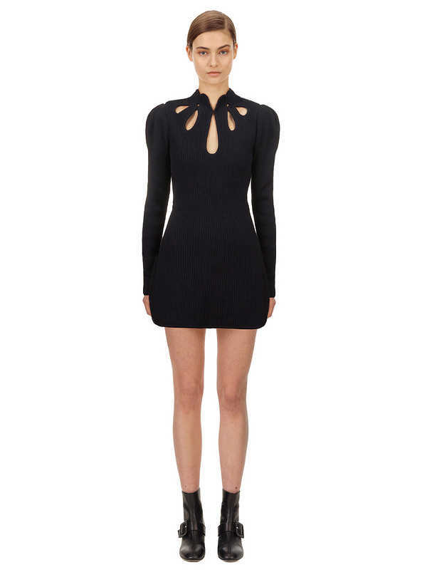 Fall High Quality Women's Black White Skinny Long Sleeve Keyhole Rayon Bandage Dress Club Party Vestidos 210525