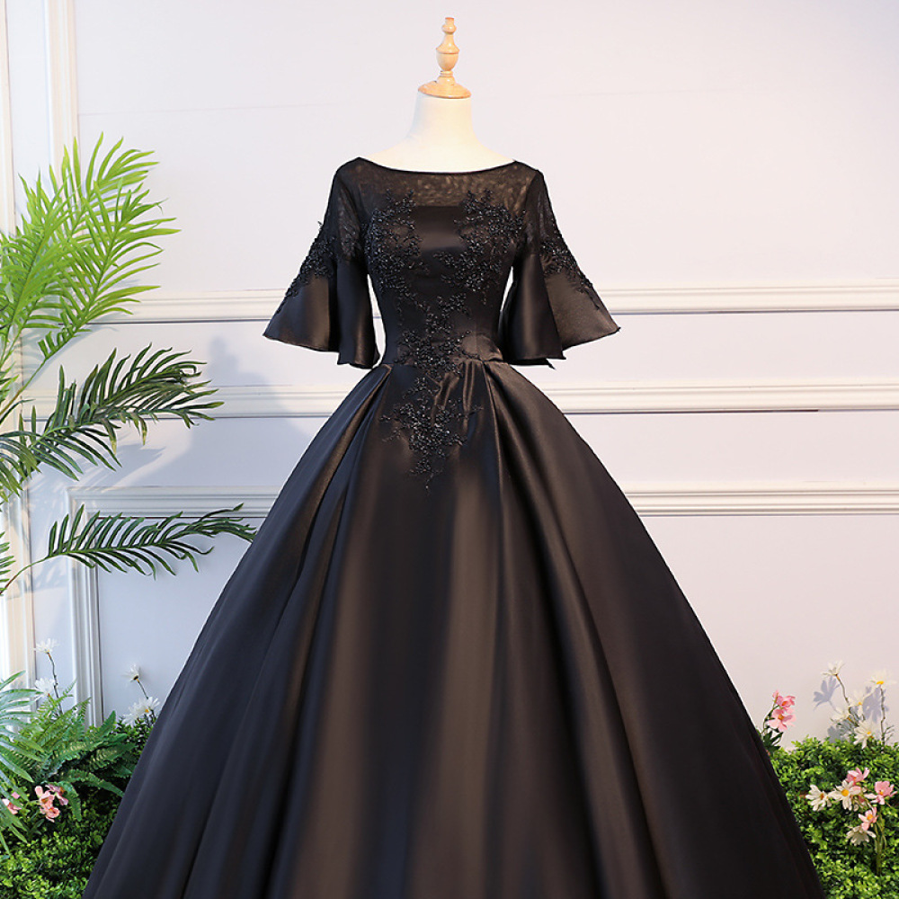 Women 2021 Spring Annual Art Examination Host Show Party Color Yarn Peng Skirt Temperament Horn Sleeve Elegant Dress Dj2e, Black
Women 2021 Spring Annual Art Examination Host Show Party Color Yarn Peng Skirt Temperament Horn Sleeve Elegant Dress Dj2e, Black