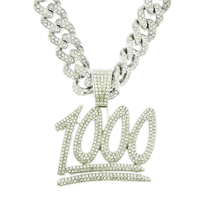 Pendant Necklaces Full Iced Out Rhinestone Hip Hop Bling Numbers Pendants & For Men Women Jewelry With Cuban Chains
Pendant Necklaces Full Iced Out Rhinestone Hip Hop Bling Numbers Pendants & For Men Women Jewelry With Cuban Chains