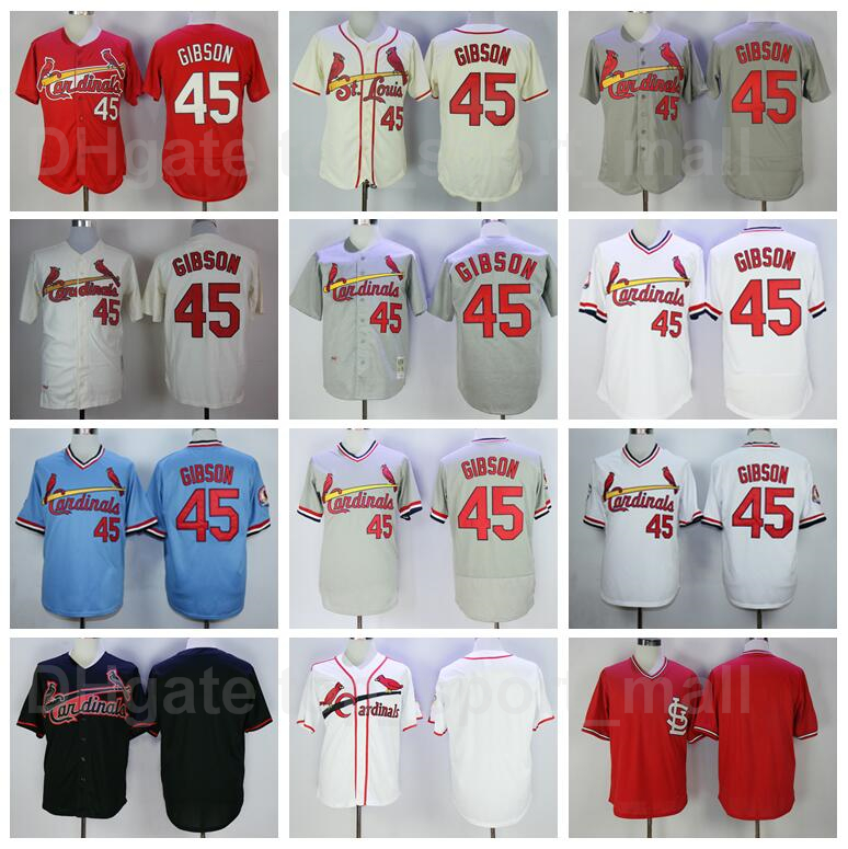 Retror 1967 1979 1985 Vintage Baseball 45 Bob Gibson Jersey Men Cooperstown Pullover Retire Red White Blue Beige Grey Stitched Top Quality
Retror 1967 1979 1985 Vintage Baseball 45 Bob Gibson Jersey Men Cooperstown Pullover Retire Red White Blue Beige Grey Stitched Top Quality