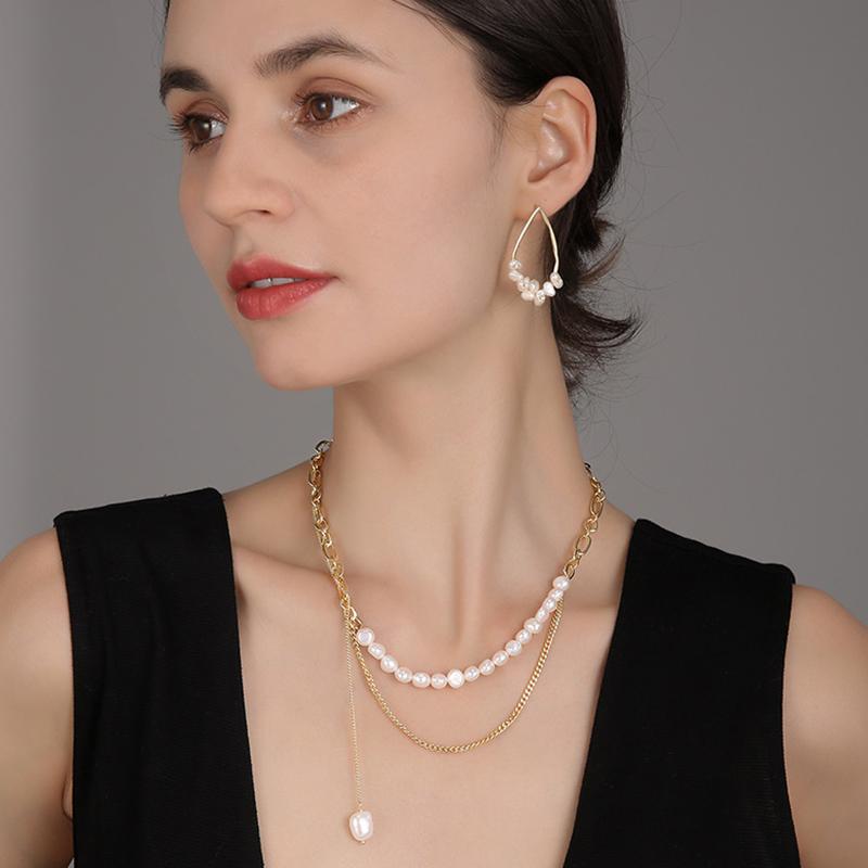 Chains 2021 Fashion Imitation Pearls Bead Chain Choker Women Classic Gold Color Metal Necklace For Jewelry, Silver
Chains 2021 Fashion Imitation Pearls Bead Chain Choker Women Classic Gold Color Metal Necklace For Jewelry, Silver