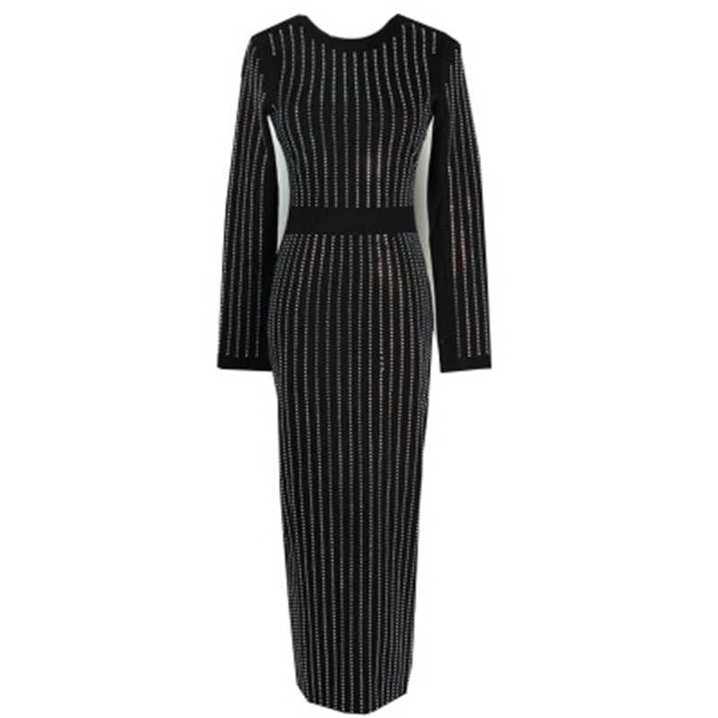 High Quality Paris Fashion Luxury Long Sleeve Autumn Women Sexy Black Diamond bodycon Celebrity Party Dresses 210525
High Quality Paris Fashion Luxury Long Sleeve Autumn Women Sexy Black Diamond bodycon Celebrity Party Dresses 210525