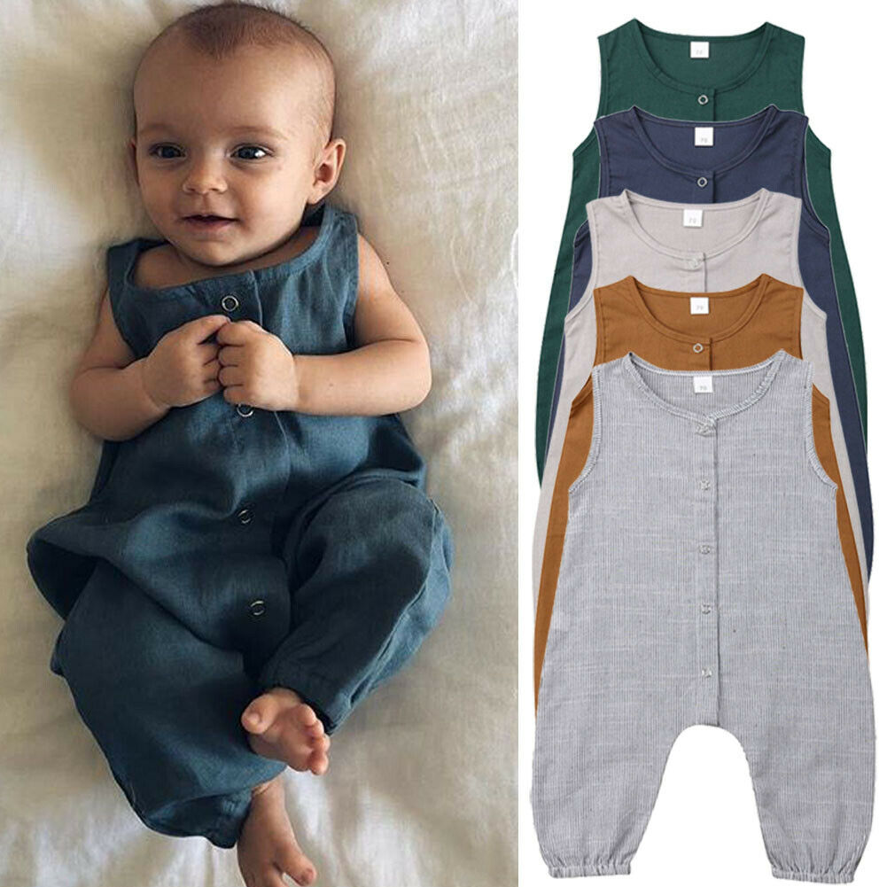 Baby Rompers Toddler Boys Girls Solid Casual Sunsuit Outfits Kids Clothes Summer Little Baby Soft Playsuit
Baby Rompers Toddler Boys Girls Solid Casual Sunsuit Outfits Kids Clothes Summer Little Baby Soft Playsuit