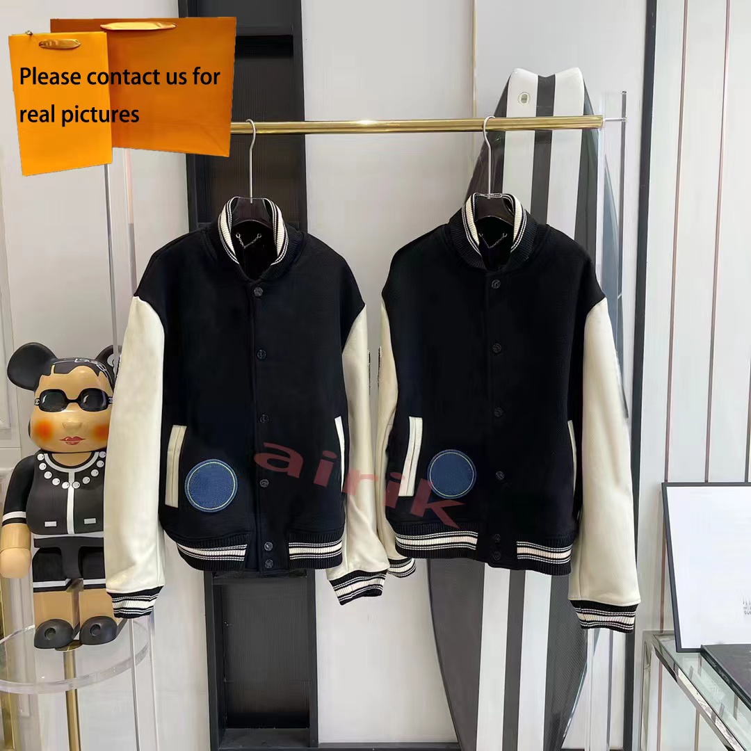 Flocking Leather sleeves Jacket Baseball Coat Uniform Fashion High Quality Single Breasted Warm Couples Women Men Varsity Coats, Shipping supplement
Flocking Leather sleeves Jacket Baseball Coat Uniform Fashion High Quality Single Breasted Warm Couples Women Men Varsity Coats, Shipping supplement