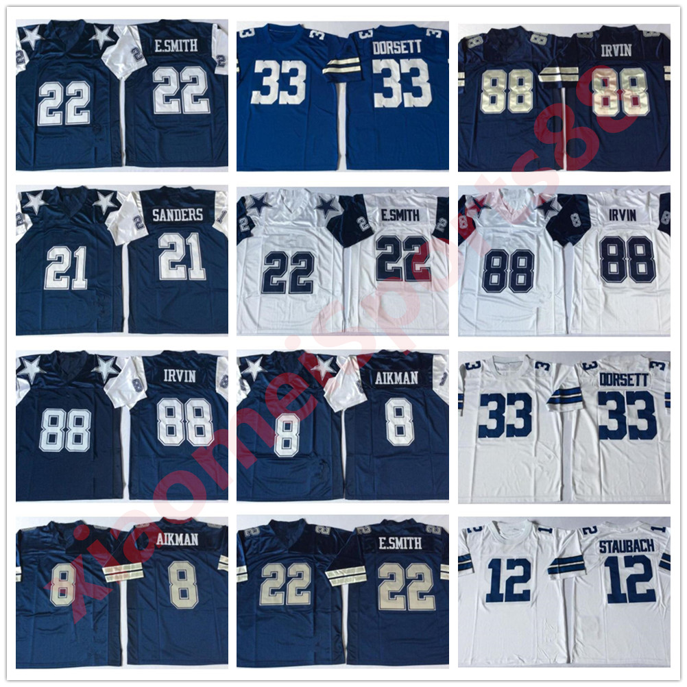 Men NCAA Vintage Football 21 Deion Sanders Jersey 8 Troy Aikman 22 Emmitt Smith 33 Tony Dorsett Randy White Michael Irvin Roger Staubach Navy, As shown in illustration
Men NCAA Vintage Football 21 Deion Sanders Jersey 8 Troy Aikman 22 Emmitt Smith 33 Tony Dorsett Randy White Michael Irvin Roger Staubach Navy, As shown in illustration