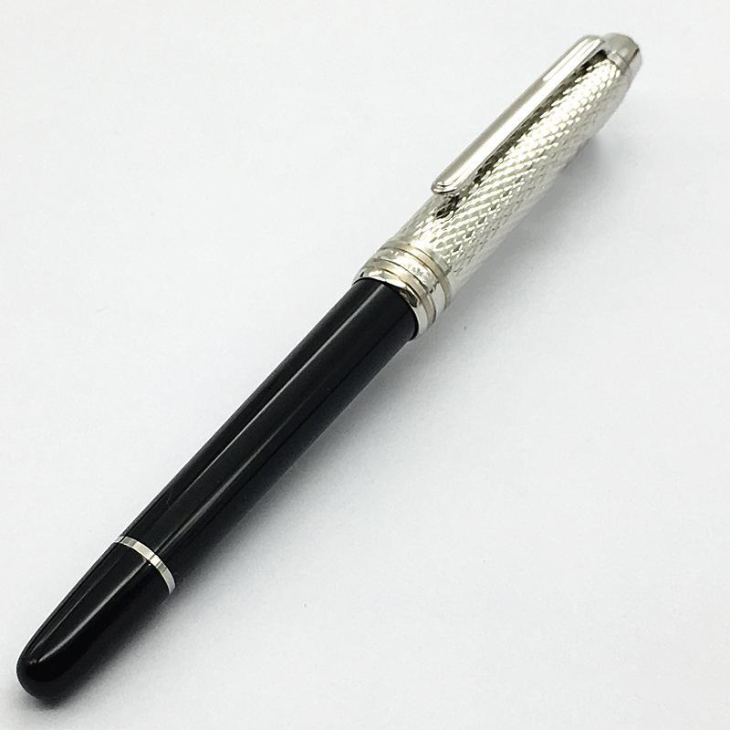 163 SILVER AND BLACK BALLPOINT METAL AND BLACK RESIN HIGH QUALITY WRITING SUPPLIES OFFICE AND SCHOOL USE GOOD PEN
163 SILVER AND BLACK BALLPOINT METAL AND BLACK RESIN HIGH QUALITY WRITING SUPPLIES OFFICE AND SCHOOL USE GOOD PEN