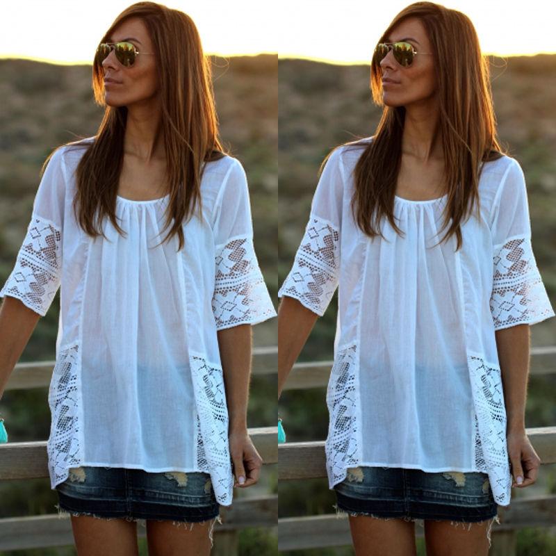 Women' Blouses & Shirts 2021 Fashion Women Ladies Lace Tank Top Summer Shirt Vest Blouse Tee Tops Size 6-16, White
Women' Blouses & Shirts 2021 Fashion Women Ladies Lace Tank Top Summer Shirt Vest Blouse Tee Tops Size 6-16, White