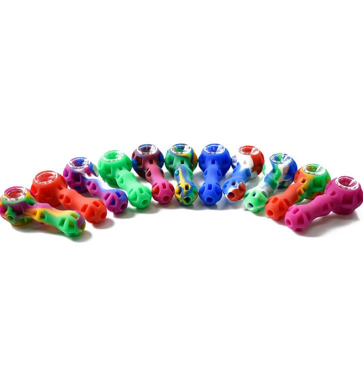 Silicone Glass Pipe hand smoking accessories Bong Spoon Pipe Food-grade silica gel glass pipe glass smoking pipes
Silicone Glass Pipe hand smoking accessories Bong Spoon Pipe Food-grade silica gel glass pipe glass smoking pipes