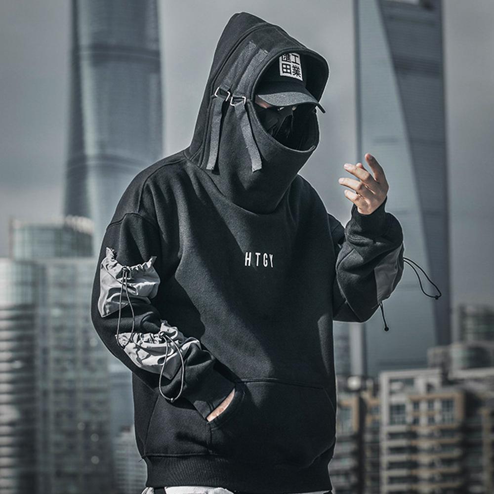 April MOMO Hip Hop Letter Embroideried Thick Hooded Sweatshirts Mens Harajuku Streetwear Hoodies Casual Cotton Pullover 201113